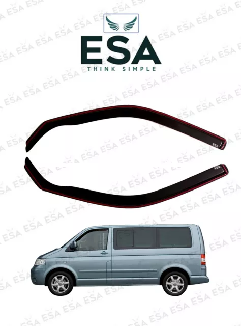 Tinted  wind deflectors For VW TRANSPORTER CARAVELLE T5 T5.1 T6 2003  2pcS