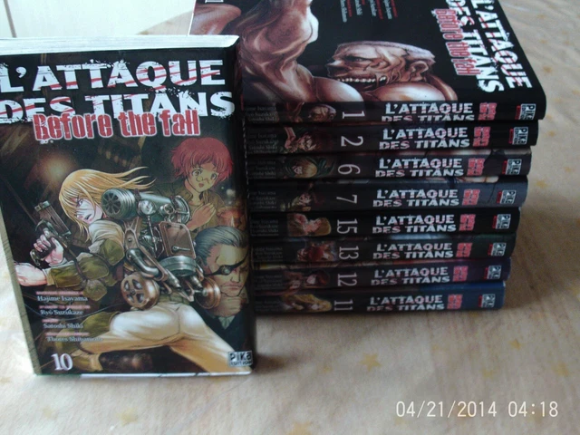 LOT DE 9 Mangas L'Attaque des Titans - before the fall - TBE - PIKA EUR