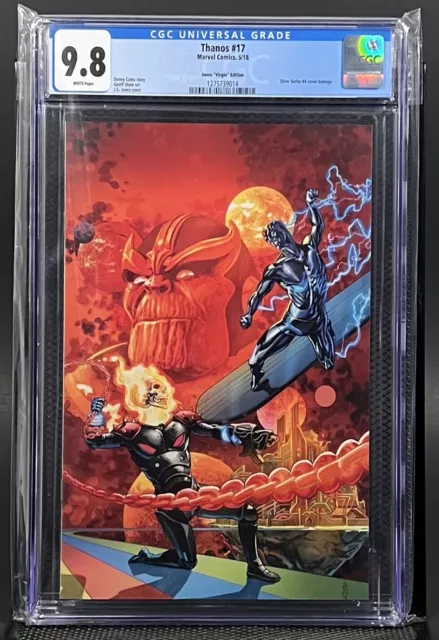 THANOS #17 J.G.JONES VIRGIN CGC 9.8 SILVER SURFER #4 HOMAGE VARIANT - LTD to 600