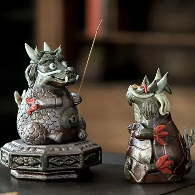 Tea Pet Decoration Fine Ceramic Creative Zhaocai Dragon Can Raise Qilin Tea Pet