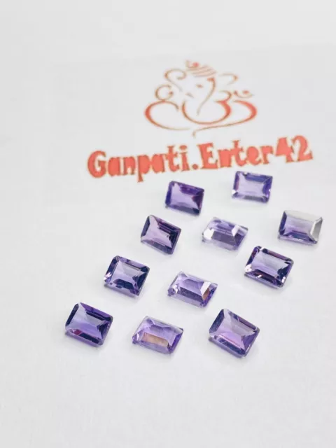 Natural Pink Amethyst Faceted Octagon Cut 7x5 MM Calibrated Loose Gemstone E