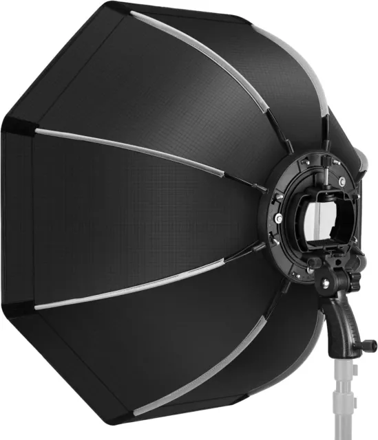 NEEWER 26''/65cm Octagonal Softbox Quick Release, with S-Type Bracket Mount, Car