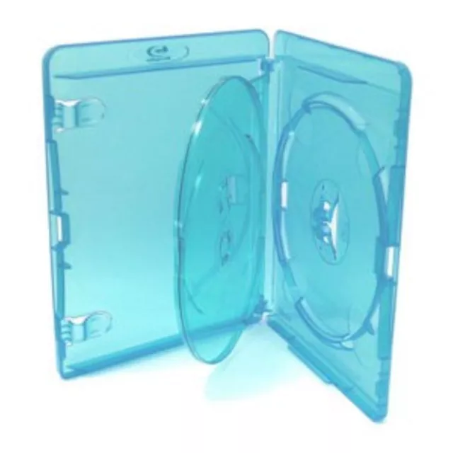 Triple Blu ray Case 14mm Spine for Holding 3 Disks New Replacement Amaray Cover