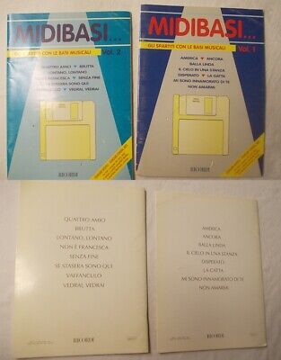 MIDIBASI ediz Ricordi libri di spartiti musicali SENZA basi floppy disk OSSERVA