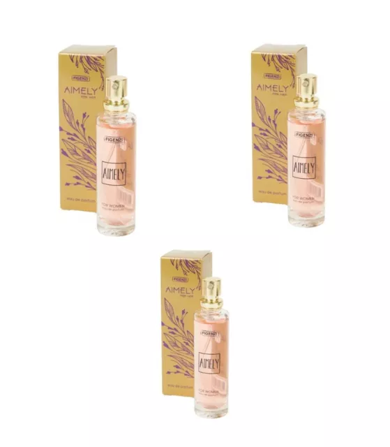 Lot de 3 Eau de Parfum  format  pour sac  Femme vaporisateur ( 15ml x 3)