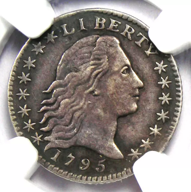 1795 Flowing Hair Half Dime H10C - Certified NGC XF Details - Rare Date Coin!