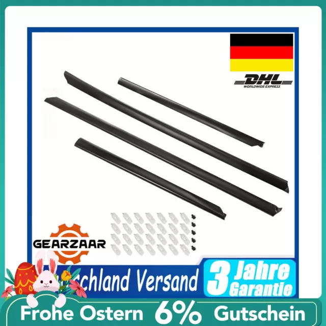 4x ZIERLEISTEN TÜRLEISTEN für AUDI A4 B5 Limousine Avant mit Clips Satz Lestein