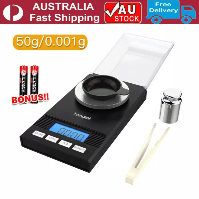 0.001/50g High Precision Electronic LCD Digital Scales Jewellery Scale Milligram