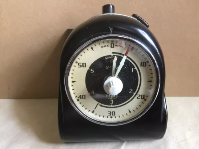 Temporizador eléctrico de cuarto oscuro mecánico vintage de Johnson Smiths fotografía Art Deco