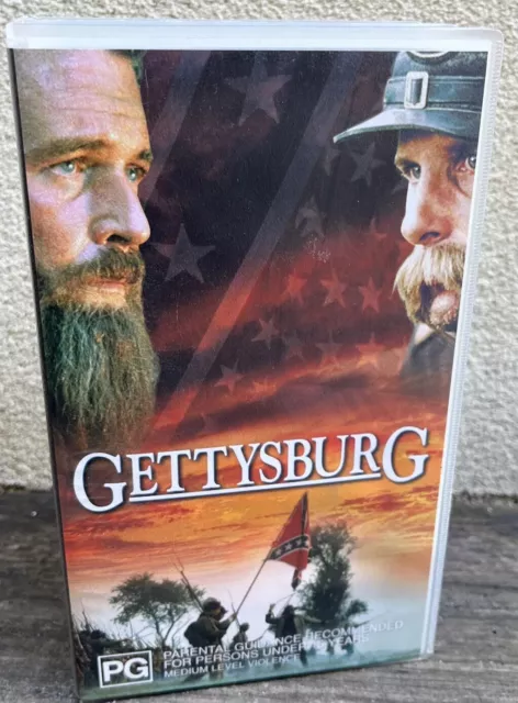 Gettysburg Movie 2xVHS Tape Cassette Lot (2002) American Civil War Film Classic