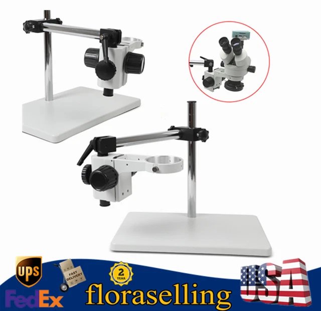 Microscope Boom Stereo Stand Lab Microscope Table 76mm Focusing Support Holder