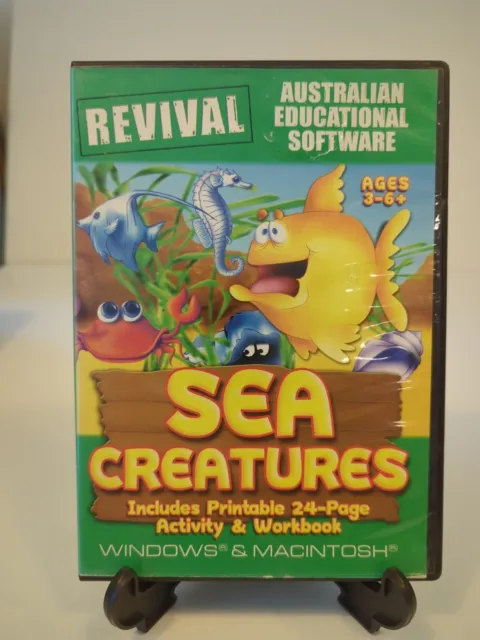 Revival Sea Creatures Australian Educational Software PC & MAC CD-ROM Ages 3-6+