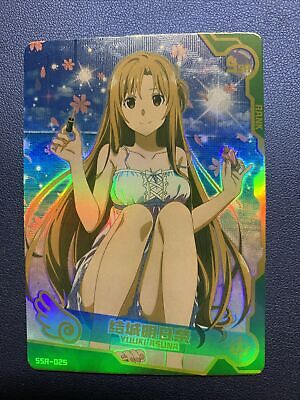 Asuna SAO Sword Art Online Goddess CCG TCG SSR025 Anime Waifu Card Girl Swimsuit