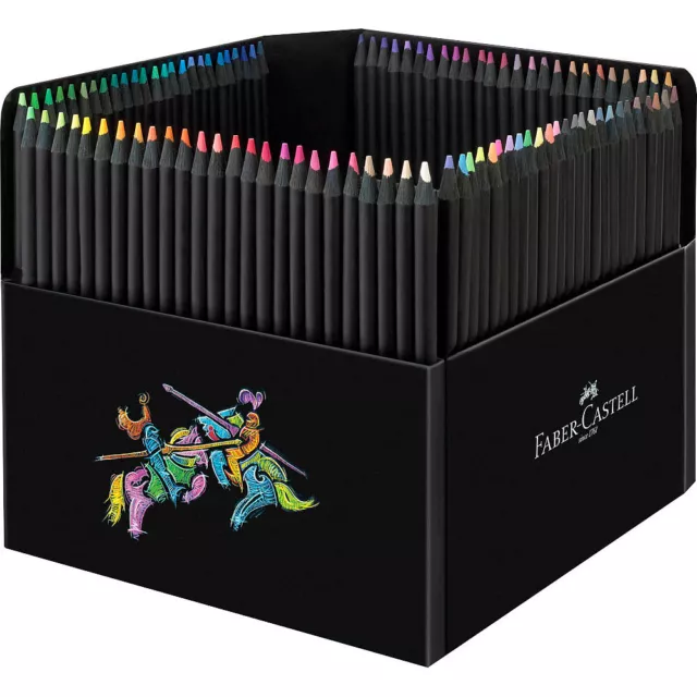 100 Black Edition Buntstifte Malstifte Zeichenstift Faber-Castell - farbsortiert