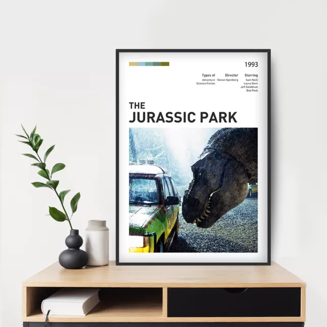 Jurassic Park (1993) Movie Poster 20x30" 24x36" Custom Canvas Print Poster