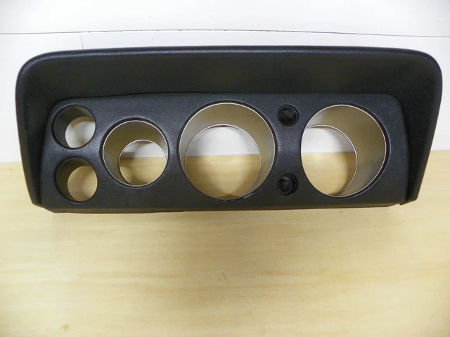68 69 Amc Amx Javelin black hooded gauge bezel dash overlay. 68 69 Amc Amx Javelin black hooded gauge bezel dash overlay.