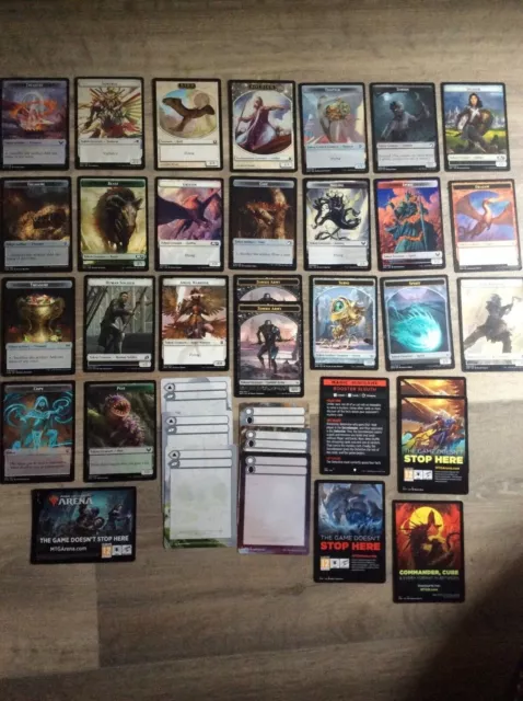 MAGIC THE GATHERING CARDS MIXED LOT x36 TOKEN CREATURES ARTIFACTS PROMO MORE MTG