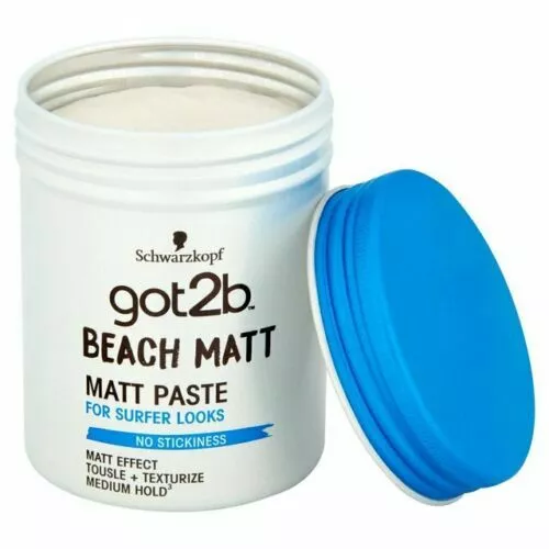 Pasta mate Schwarzkopf Fixing Got2b Beach Boy medium Fixation Hairstyles 100 ml