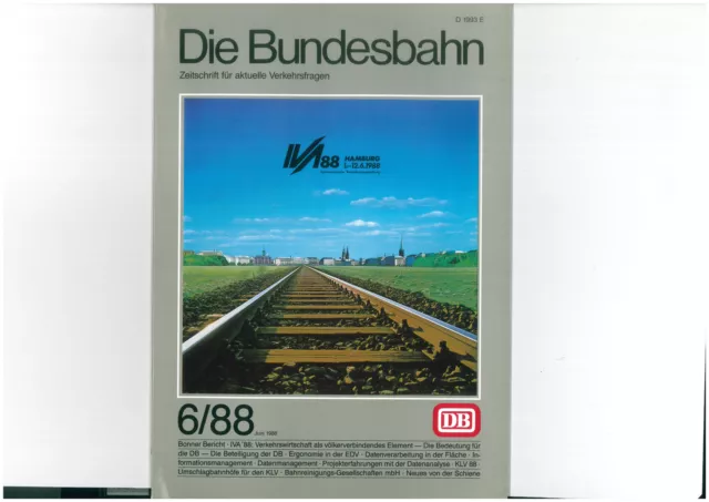 La Bundesbahn DB Rivista Giugno 1988 6/88 1609-14-32