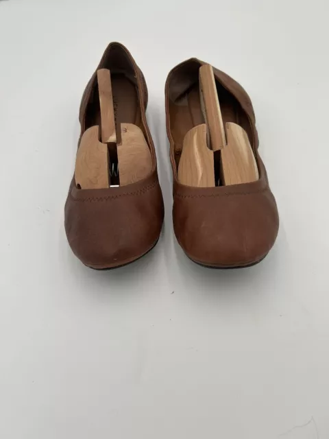 Lucky Brand Shoes Women's 9 M Emmie Ballet Flats Comfort Bourbon Leather Slip On