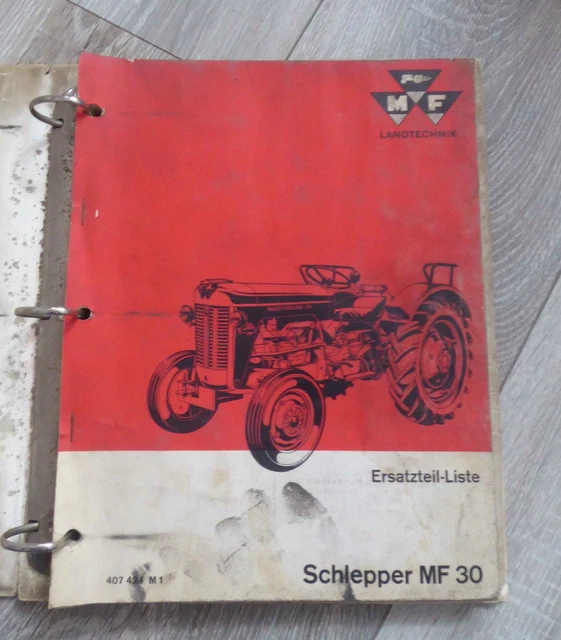 MASSEY FERGUSON TUG MF30 Spare Parts Catalog £55.56 PicClick UK