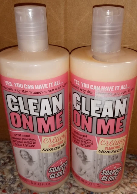 2 Jabón y Gloria LIMPIO SOBRE MÍ *Gel de ducha de humedad cremoso* 16,9 fl.oz 500 ml Nuevo