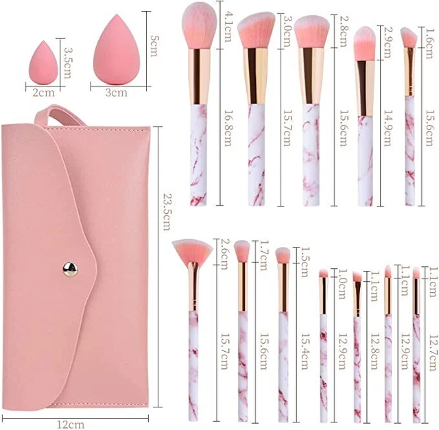 Pennelli Make Up Start Makers Professional 12Pcs Set di pennelli per trucco in m 2