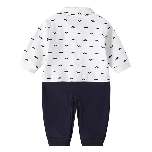Abiti da gentiluomo neonati bambini maniche lunghe tute vestiti body 10