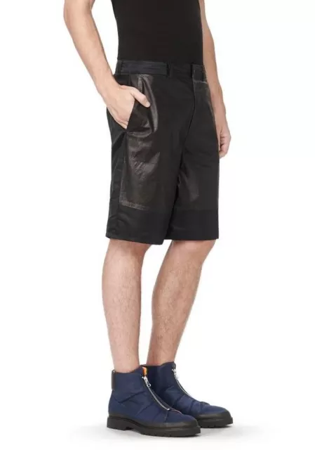 Alexander Wang Leather Shorts with Nylon Combo- Black- sz. S 134949 3