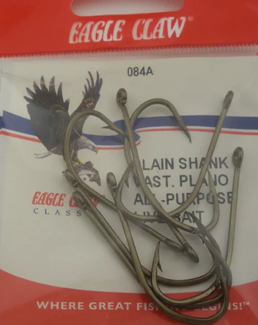 Eagle Claw 84A #2/0 8Ct Offset Bronze Hooks