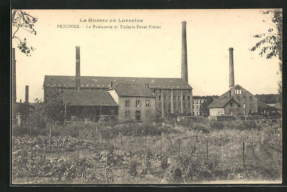 CPA Pexonne, La Faiencerie et Tulierie Fenal Frères, Töpferei