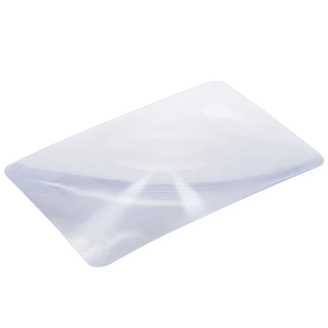 2 x (lente Magnifier Fresnel lato 3 x foglio di ingrandimento 180X120X0,5 mm E7V6) 1342