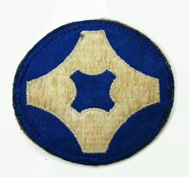 Ww2 Us Army 4th Service Command White And Blue Military Patch Does Not Glow 510 Picclick