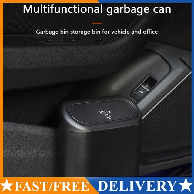 Car Trash Can Bin Hanging Vehicle Garbage Storage Box Auto Waste Organizer AU