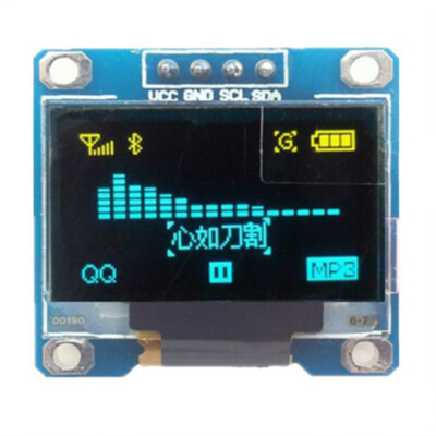 WHITE / BLUE 128*64 OLED Display Module Arduino 0.91" I2C IIC SSD1 YT £ ...