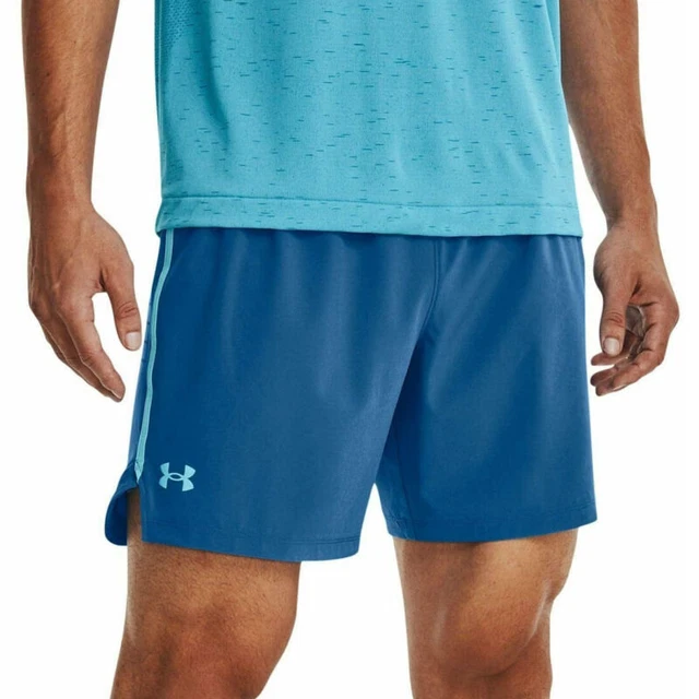 Pantaloncini da corsa Under Armour UA HeatGear da uomo Speedpocket 7 pollici blu