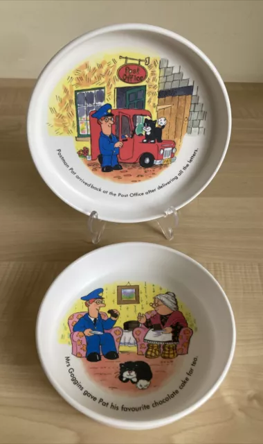 Juego de platos y tazones de melamina de cartero Pat de colección | excelente estado | franqueo gratuito