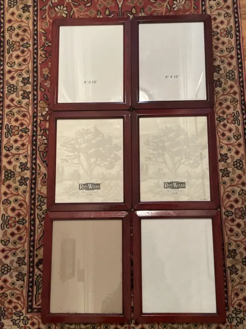 6 RARE WOODS Picture Frames 8" X 10": 2 NEW, 4 USED - Price per each