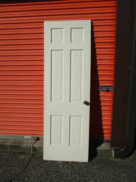 Antique Vintage 6 Panel Solid Wood Interior Door   We Ship!!!!!
