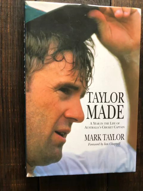 MARK TAYLOR CRICKET SIGNED TAYLOR MADE HCDJ 1st edition AUSTRALIAN TEST CAPTAIN