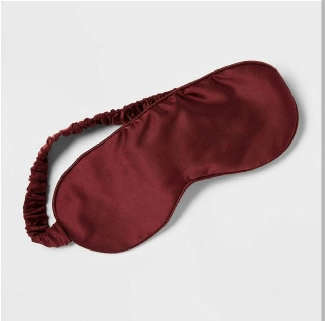Red Solid Satin Eye Mask - Room Essentials New in Package Oeko-Tex 100 Certified