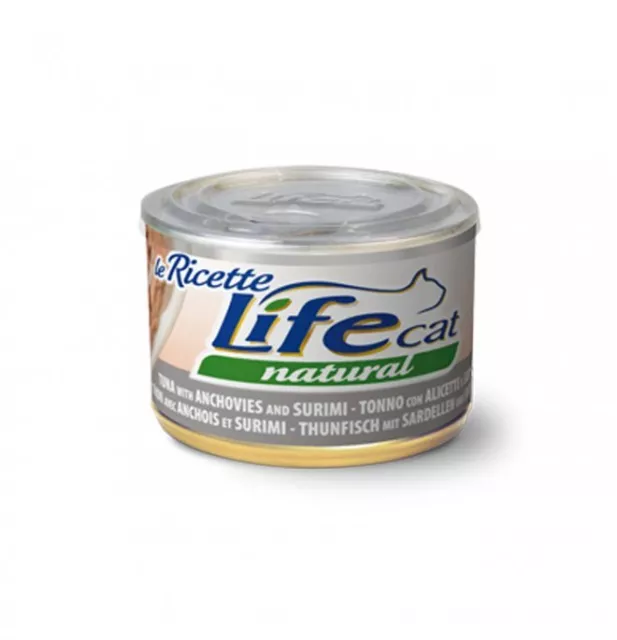 Life Cat Natural Tonno Con Alicette E Surimi 150 Gr