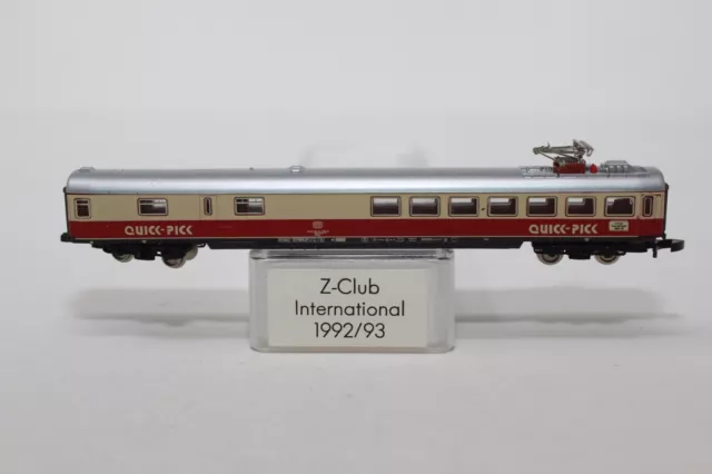 Z Scale Marklin Z-Club International 1992/93 DB Quick-Pick Dining Car.Led Lit