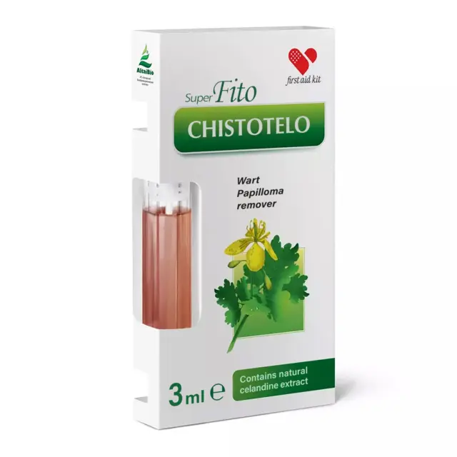 SuperFitochistotelo Natural Celandine Extract Lotion Wart Verruca Remover 3ml