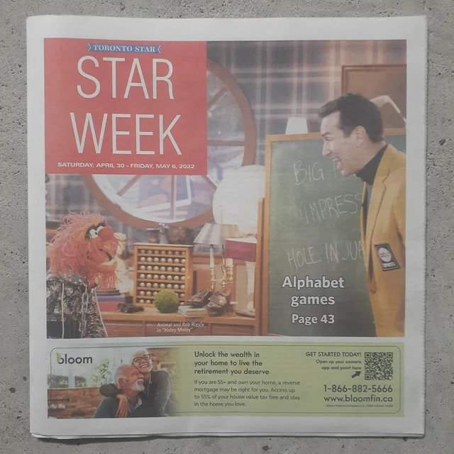 STAR WEEK MAGAZINE Rob Riggle Nikki Glaser Toni Collette Game Shows TV ...