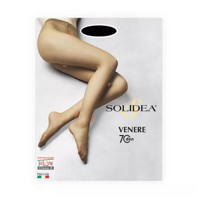 Venere Collant Tutto Nudo 70 Den Solidea® Colore Nero Taglia 2-M 1 Paio