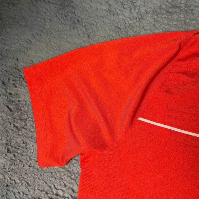 NIKE TIGER WOODS Shirt Mens XL Red Stripe Blade Polo Performance Dri ...