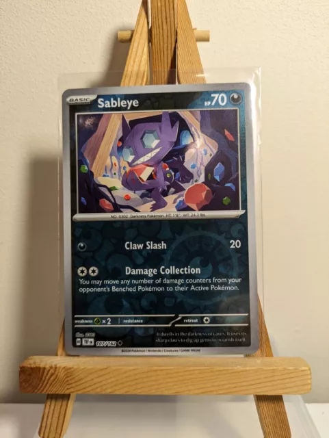 Sableye 107/162 Reverse Holo Temporal Forces S&V Pokémon TCG Pack Fresh