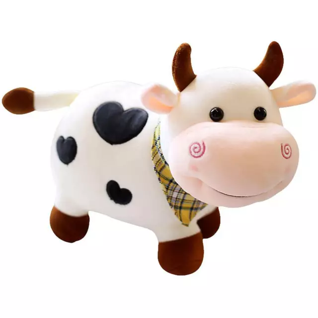 Smile Plush Cow Toy Stuffed Doll Cushion Cute Cartoon Animal Plush Doll for Kids