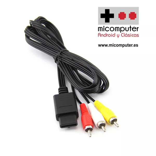 Cable Video ALTA CALIDAD Video RCA para N64 Super Nintendo Famicom SNES GameCube